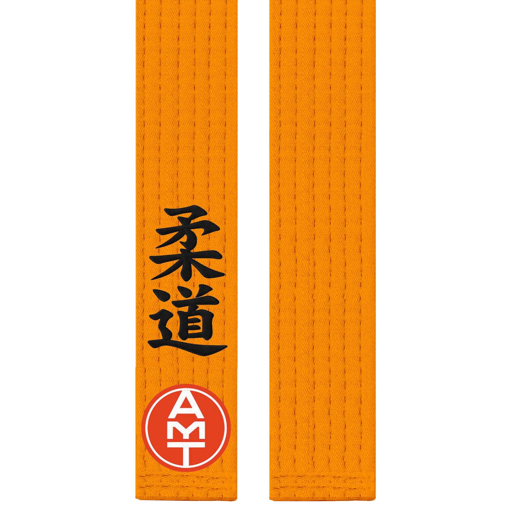 FAIXA DE JUDÔ LARANJA LINHA PREMIUM BORDADO KANJI