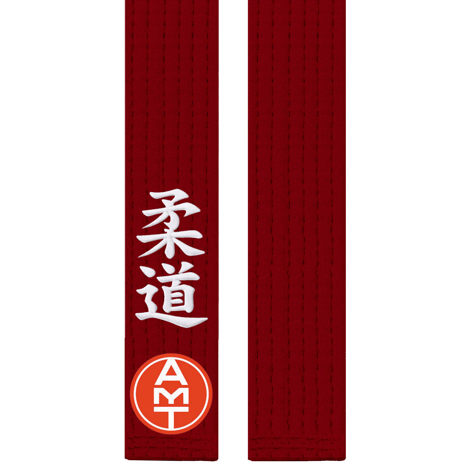 FAIXA DE JUDÔ BORDÔ LINHA PREMIUM BORDADO KANJI