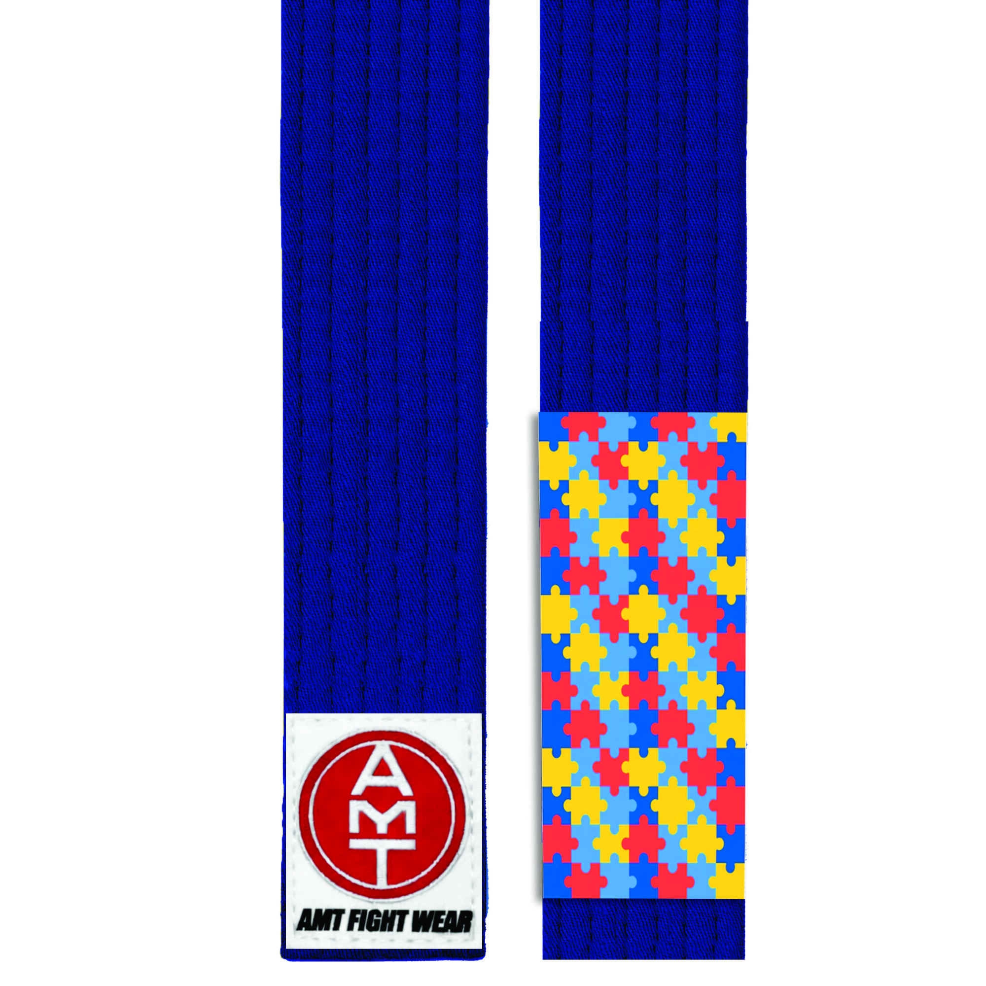 FAIXA DE JIU-JITSU AZUL PONTEIRA AUTISMO - LINHA TRAINING