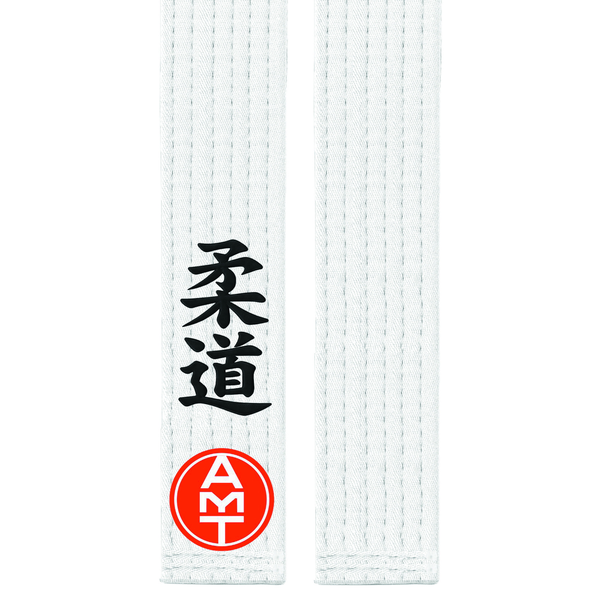 FAIXA DE JUDÔ BRANCA LINHA PREMIUM BORDADO KANJI